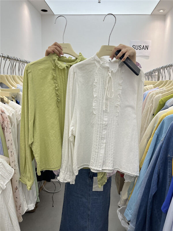 New year in early spring! [Susan] simple artistic niche shirt s039# LSW