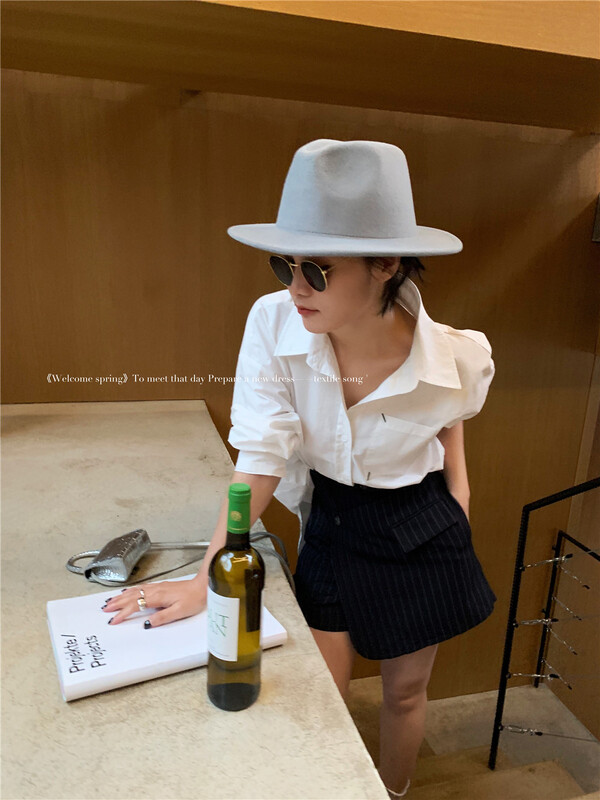 [TS] Korean striped casual skirt pants 6302# cqw