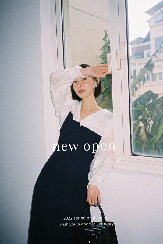 New year in early spring! [new open] sweet Lapel buckle versatile solid color shirt hy22299# zxl