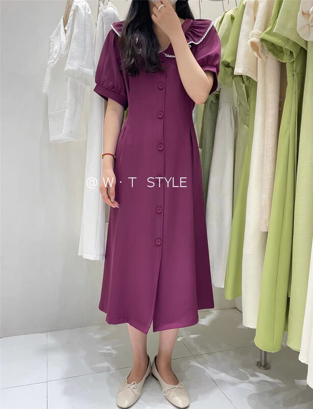 New in early summer! [wt] soft wind breasted versatile dress a9033# HBx