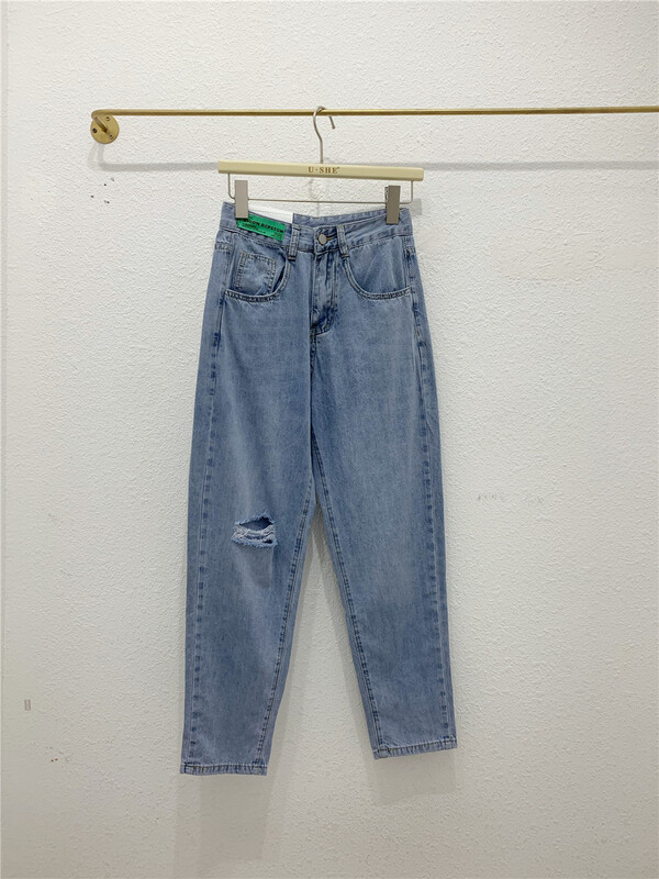 [u.she] personalized green label Harlan casual jeans 19793# cqw