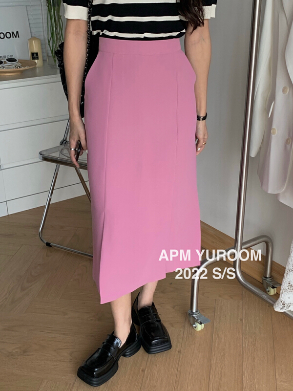 goods in stock! [APM yuroom] Korean versatile high waist split suit skirt 022901# LSL