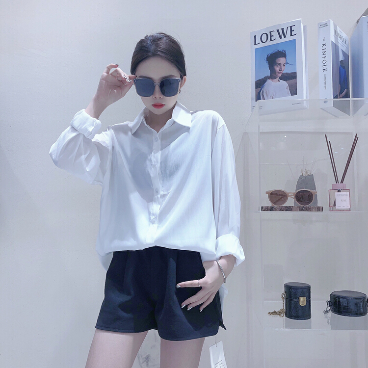 Super [S.J] button commuter fashion shirt 6721# LSW