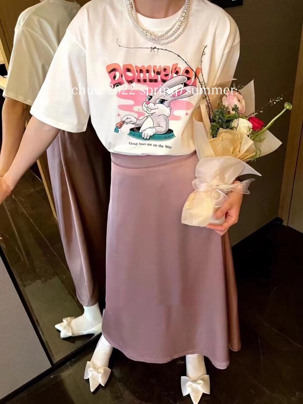 New in early summer! [chuu] Korean cartoon printed short sleeve T-shirt 61125# HBx