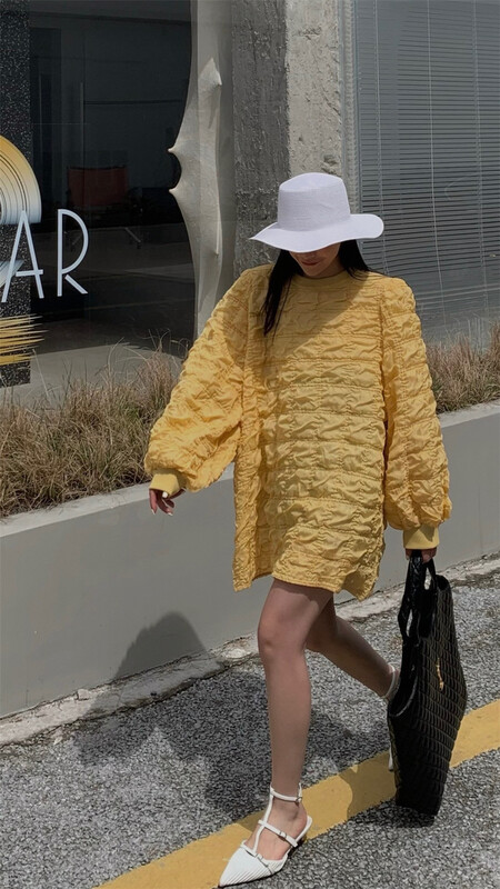 New in early summer! [INSS] round neck loose Vintage long sleeve T-shirt 20016# LSL