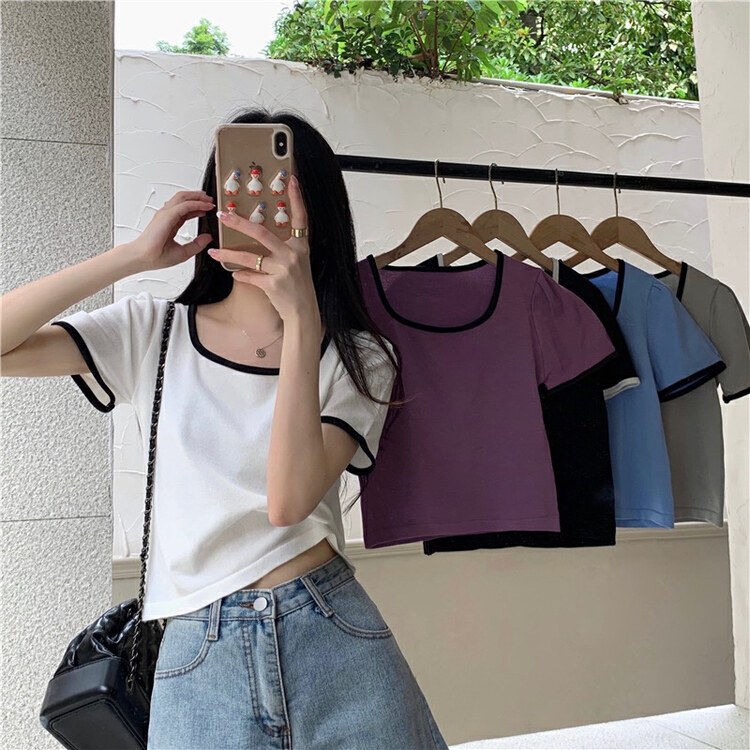 New in early summer! [f · P] simple and versatile slim knit cxn003# HBx