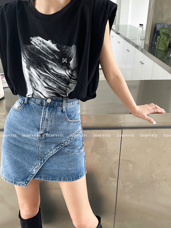 [inseven] Korean version irregular skirt n350# ozq