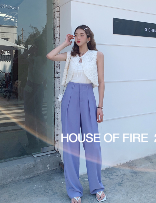 New in early summer! [huohuohuo hoodress] Korean heavy industry Xiaoxiang vest 22045# ozq