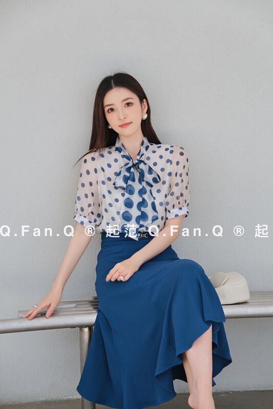 [style] fashion wave point versatile shirt 80060# JJ