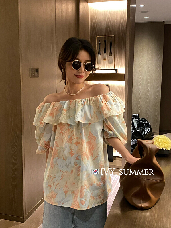 [Ivy] Korean casual one shoulder shirt 88212# XJ
