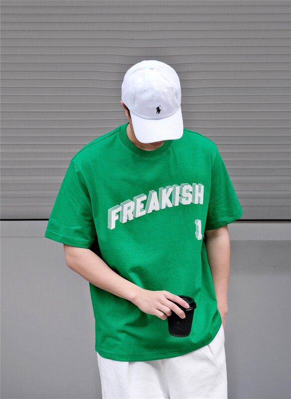 In early summer! [quick simple] round neck letter printed short sleeve T-shirt 22059\zzl