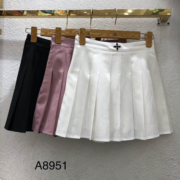 [queen] pleated slim skirt a8951# ozq