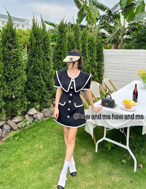 [how and me Cheng Xi] Han style slim dress 7105# LSL