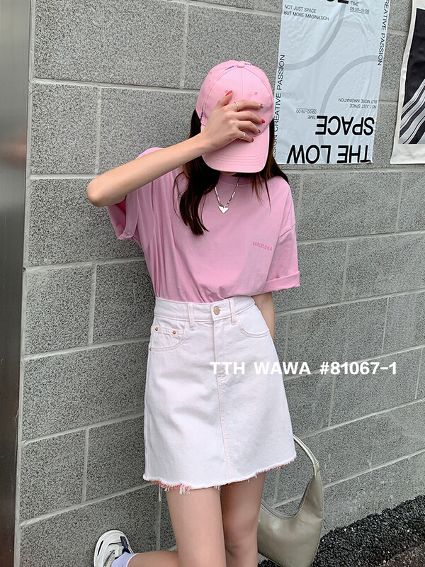goods in stock! New year in early spring! [Wawa] Korean casual versatile lace skirt 81067-1# XYJ