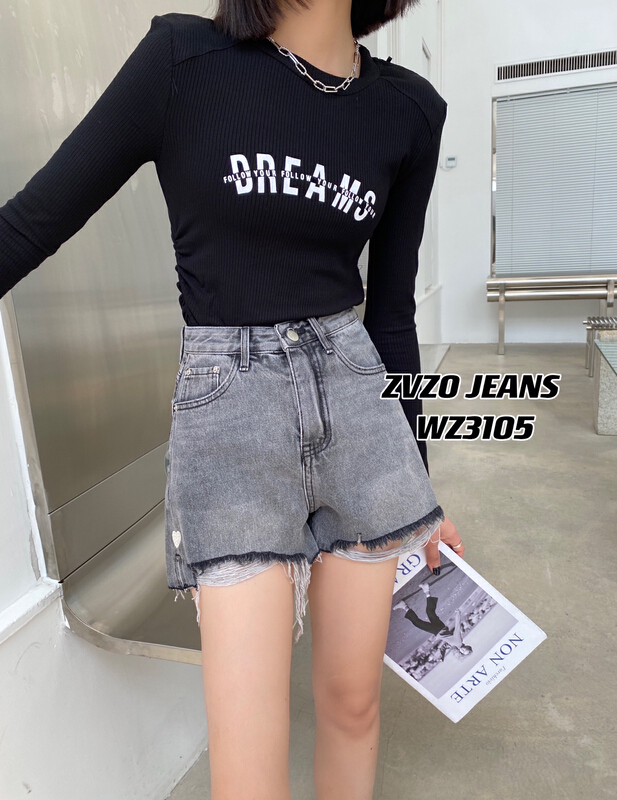 [zvzo] design sense versatile slim denim shorts wz3105# CLS