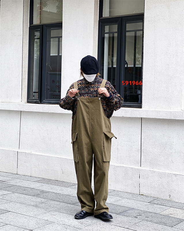 New year in early spring! [fabric] Korean simple and versatile suspender pants (excluding matching) 591963# XYY