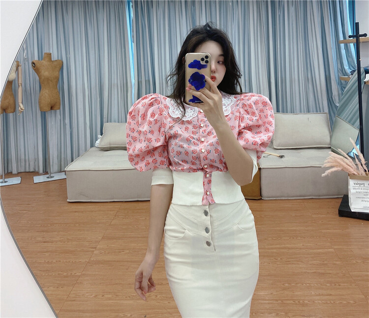 New in early summer! [sister] Korean version of fashionable foreign style lady shirt (without bow) 099# ozq