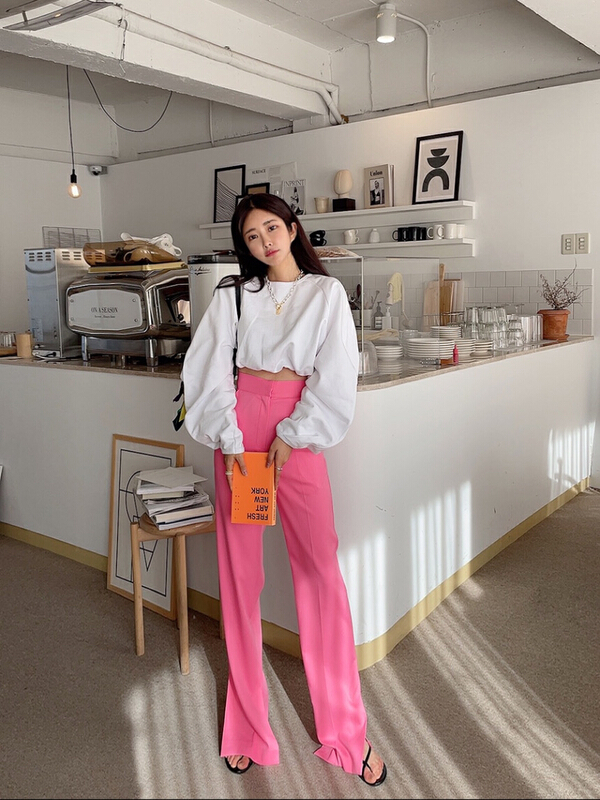 goods in stock! New year in early spring! [the] simple casual pants