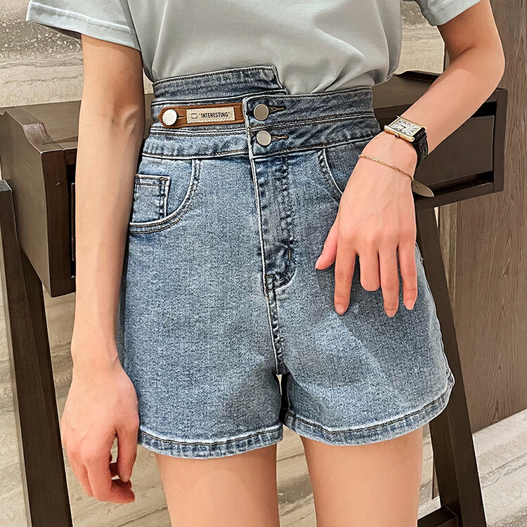 [Hanna including that] design sense, fashion, high coverage casual shorts m6158# XJ