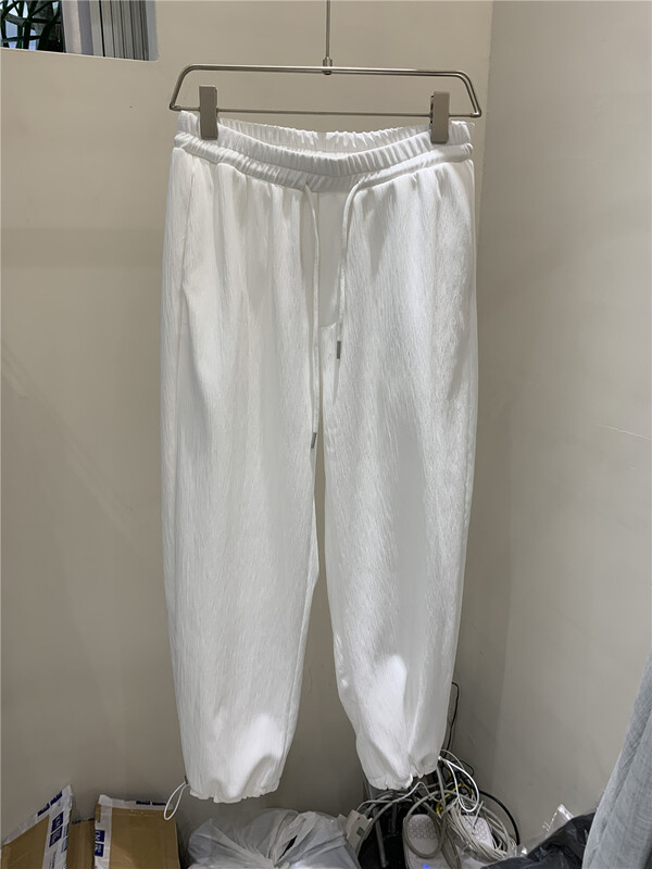 [MF] comfortable drawstring elastic waist casual pants 2891# ZZL