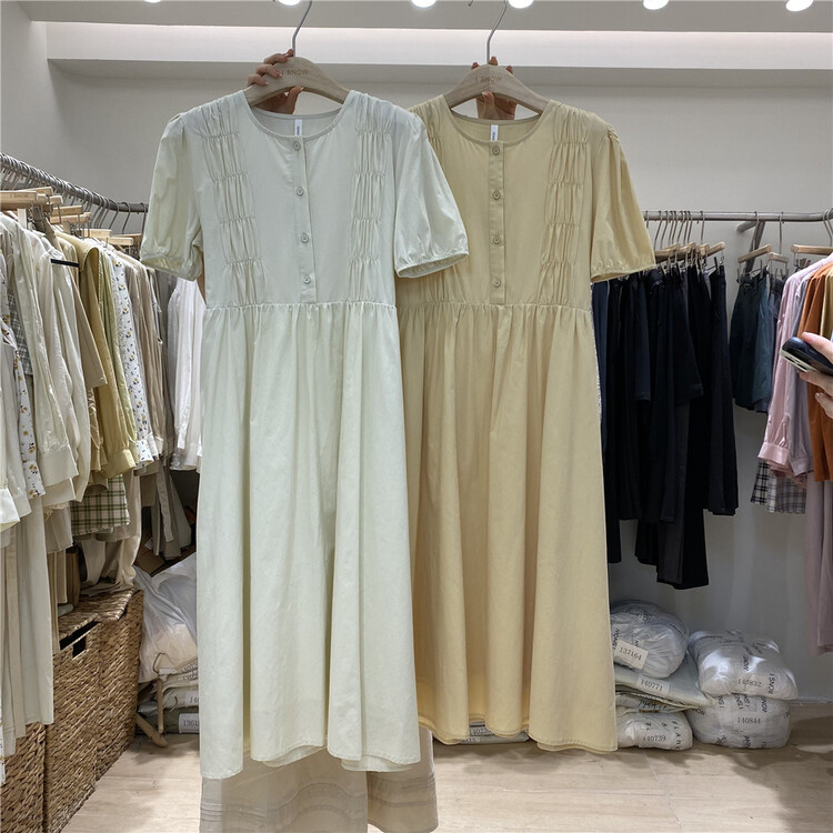 goods in stock! New in early summer! [I snow] elegant temperament bubble sleeve loose dress ys1-212236# WPL
