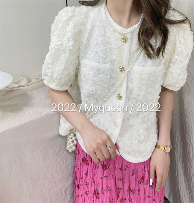 New in early summer! [my queen] Korean Xiaoxiang breasted blouse (sold separately) ys2-8830# zxx