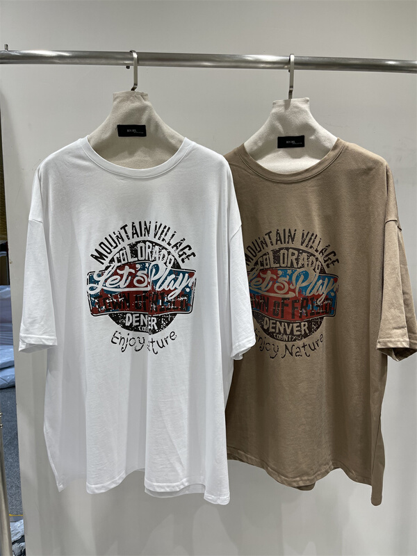 [original by hnhl] round neck Korean comfortable short sleeve T-shirt 17829# L