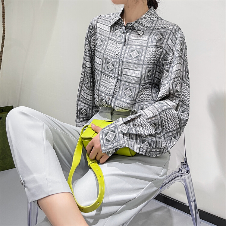New year in early spring! [Dazzi Daji] niche design color matching shirt 901211# JJ