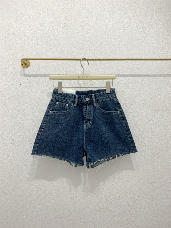 goods in stock! [u.she] Korean versatile casual denim shorts 98069# cqw