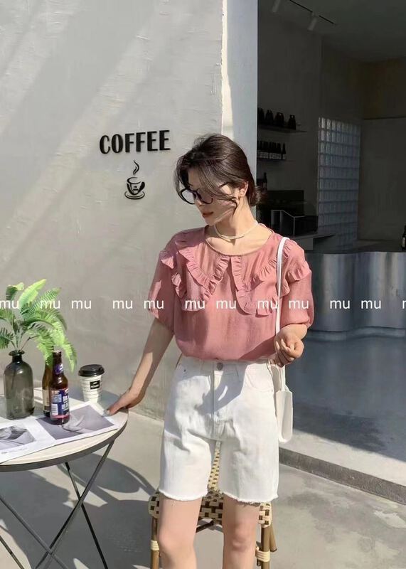 [I-D] Korean hollow out design Vintage shirt ys8161# ll