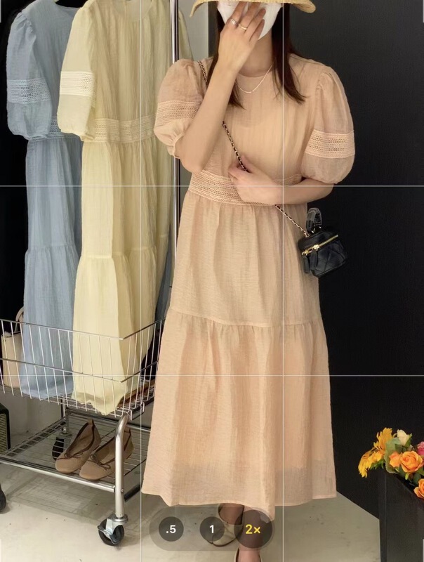 [m.zi studio] Korean casual simple round neck dress 6989# HBx