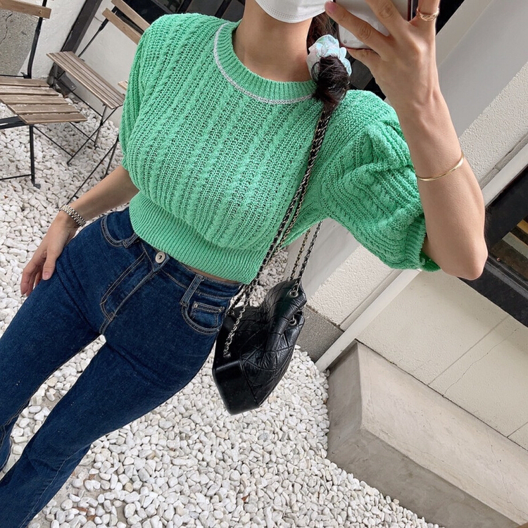 New in early summer! [section of me] fashionable and versatile ultra-thin round neck T-shirt 1098# ozq