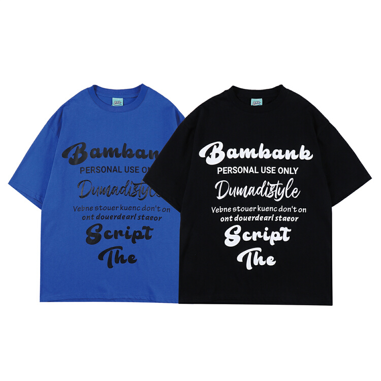 [BNL] men's and women's personalized letter printed short sleeve T-shirt 454# ZZL