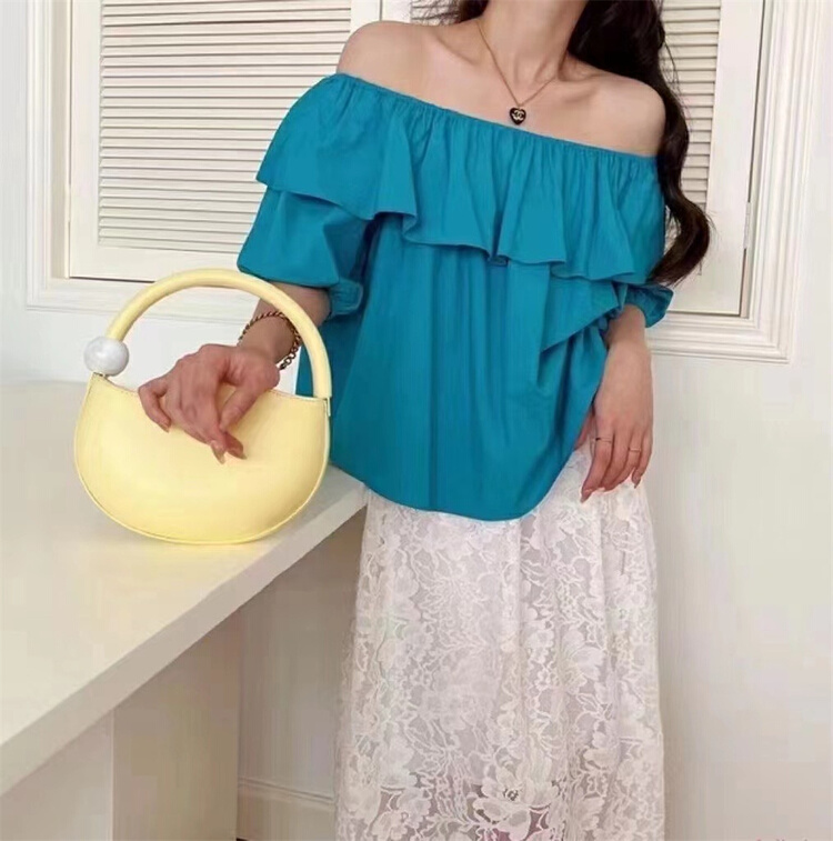 [T +] one shoulder comfortable and versatile small shirt (only small shirt) 904# ll