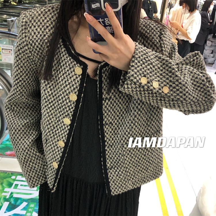 New year in early spring! [I am Dapan] Korean round neck and button jacket 6895# zxl