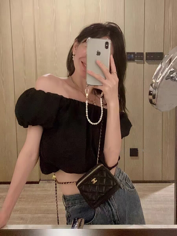 [Nancy] French high-level one shoulder foreign style blouse (only selling blouses) 40# WPL