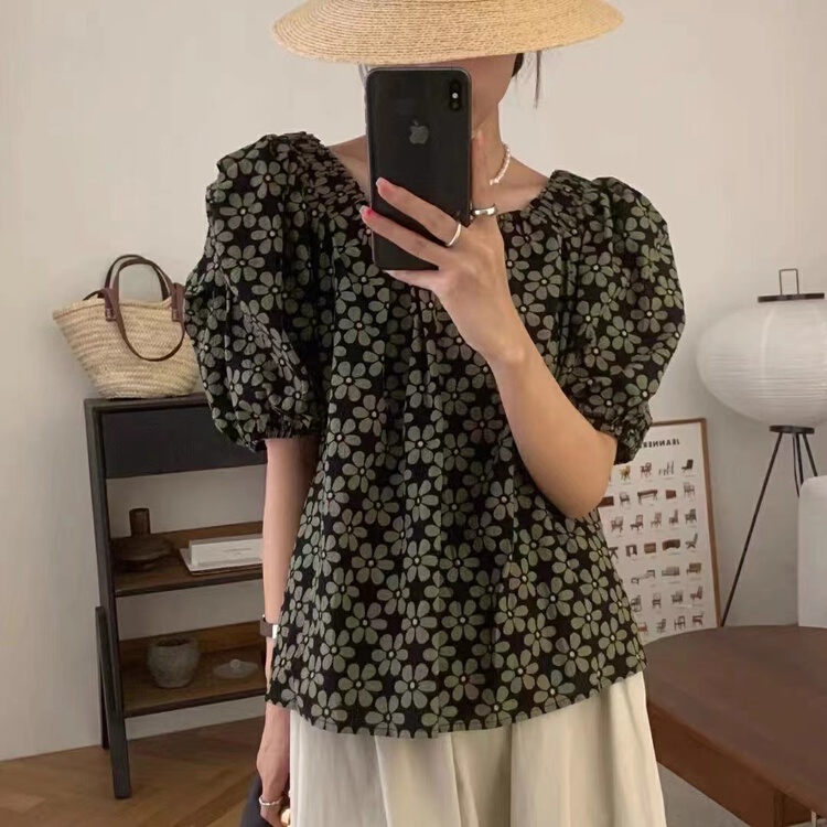 [Duomi] floral temperament versatile blouse 2988# zxl