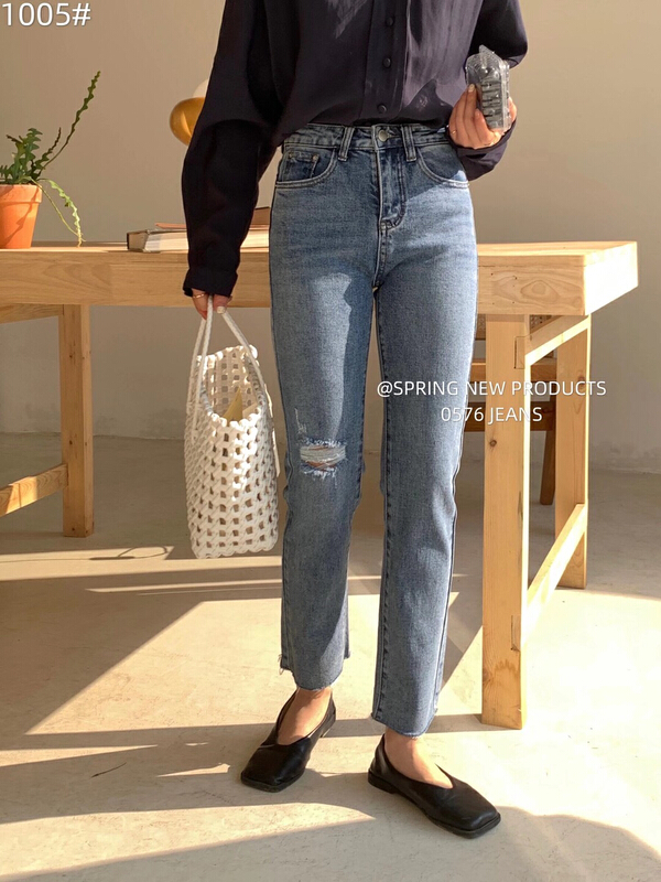 New year in early spring! [0576jeans] slim cigarette tube, versatile jeans 1005# LSL