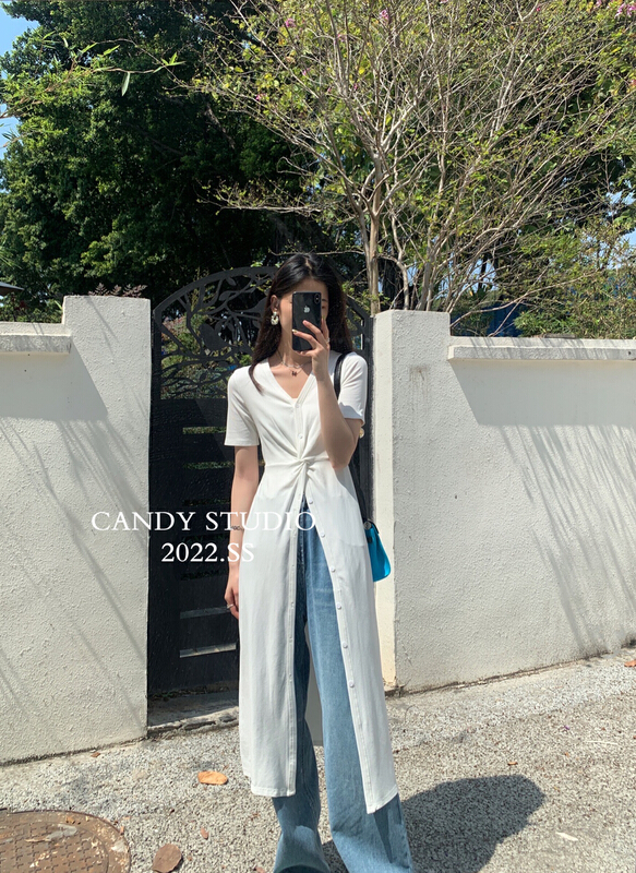 goods in stock! [candy] temperament twisted slim long dress 3151# ZSY