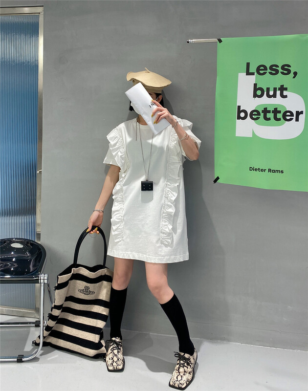 goods in stock! New in early summer! [Hyso] loose design Ruffle Dress 70003# XJ