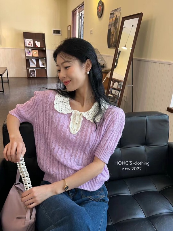 New year in early spring! [Hong's] color blocking fashion Korean sweater 2237# ll