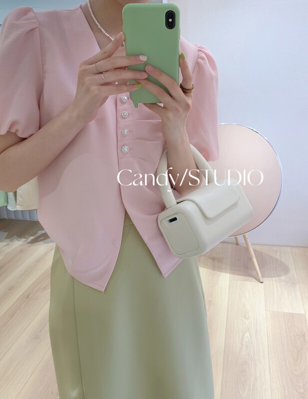 [candy] French lady gentle blouse 3165# zjy