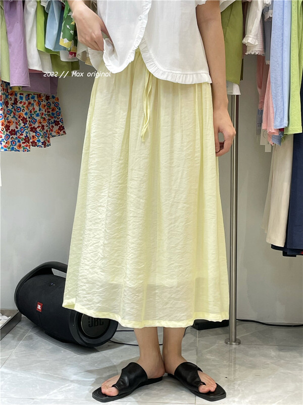 [Max original] high waist slim lace up skirt 88956# HBx