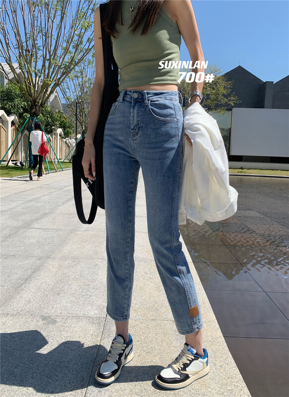 Summer new! [suxinlan] label fashion straight jeans ys3-700# LSL