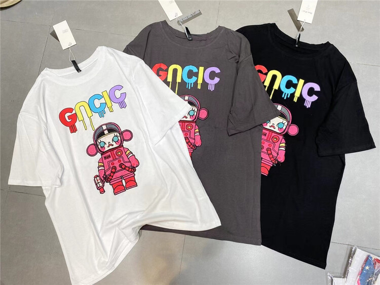 [Jin Han] machine cartoon printed short sleeve T-shirt 8562# ozq