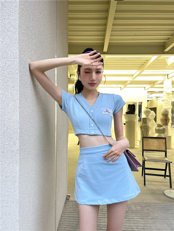 goods in stock! New in early summer! [AC] Spice Girls College style high waist thin skirt (only selling skirt) 6758-1# JJ