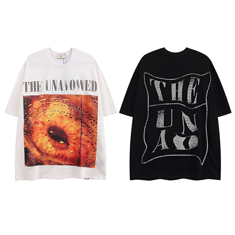 【THE UNAVOWED】男女同款個性圖案印花短袖T恤  2235#  ZZL