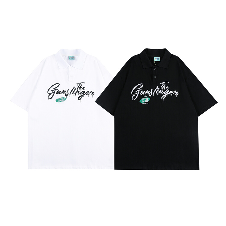 [BNL] casual letter embroidered polo shirt 489# ZZL