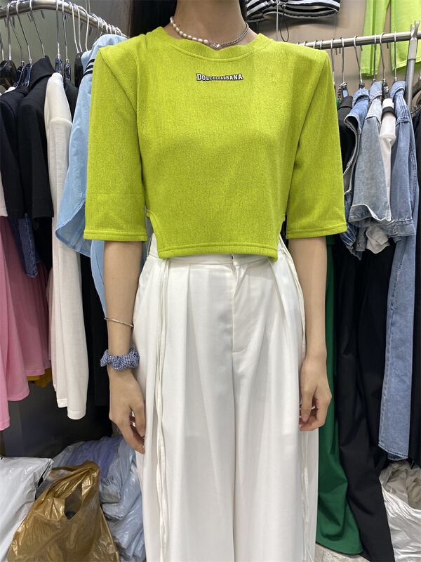 goods in stock! New in early summer! [e.su] letter printing fashion short sleeve T-shirt ys1-3755# ozq