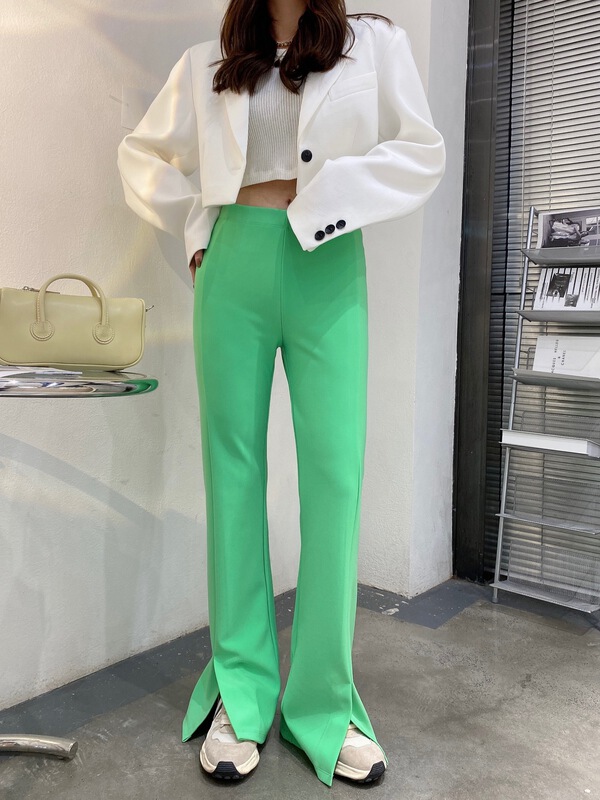 New year in early spring! [modern 197] popular style!! Korean version simple net color casual pants 3226a-2# zyh